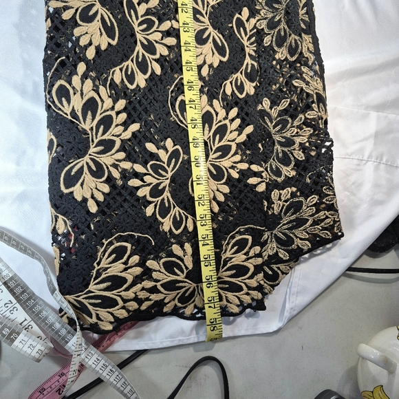 Boston Proper Open/Front Knit Crochet Floral Long Duster Cardigan Coverup XL - Picture 12 of 16